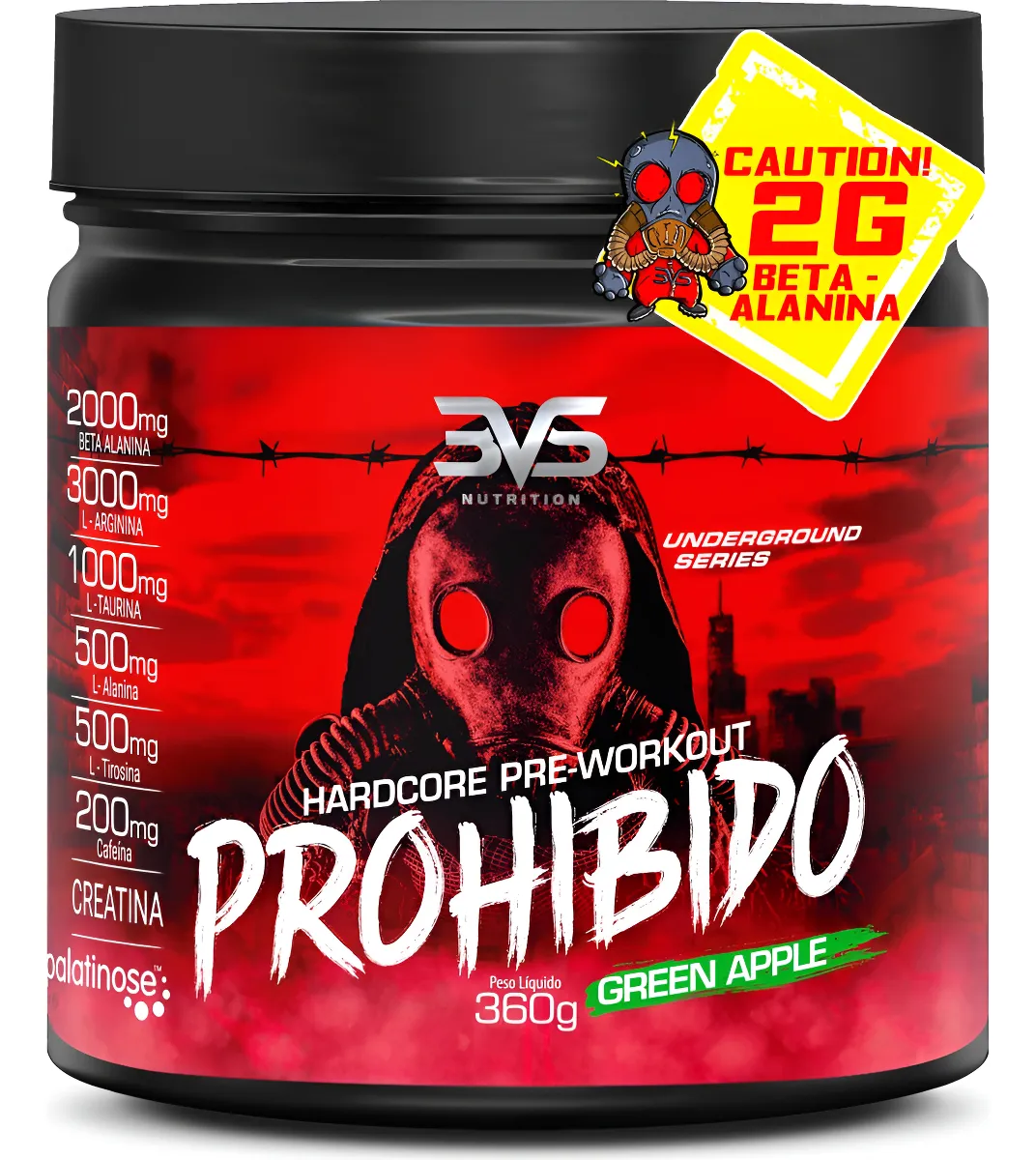 2) Prohibido Hardcore 3VS Nutrition - melhor custo-benefício