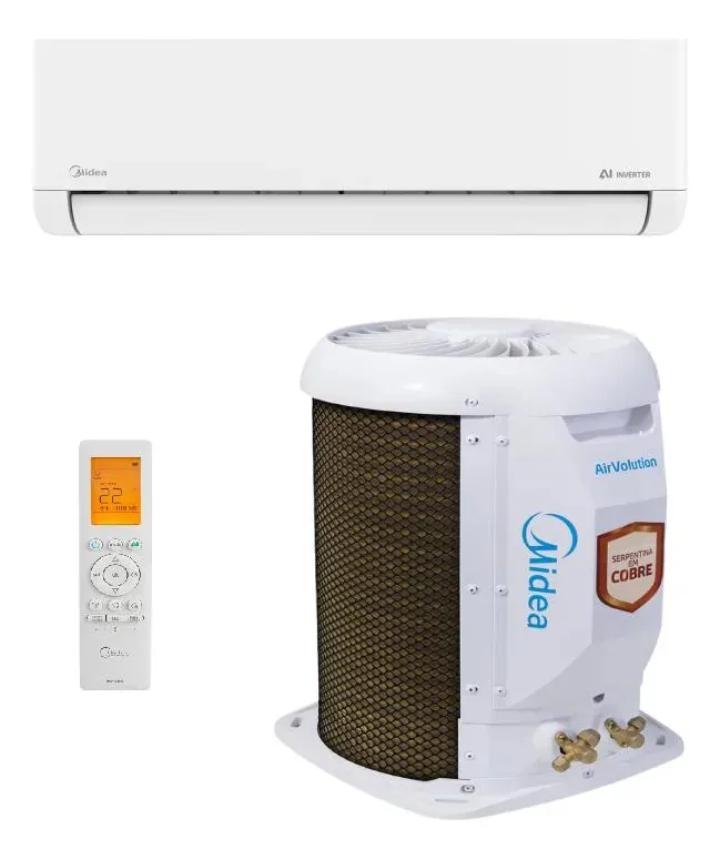 2. Midea Split Inverter 9.000 BTUs — ciclo frio