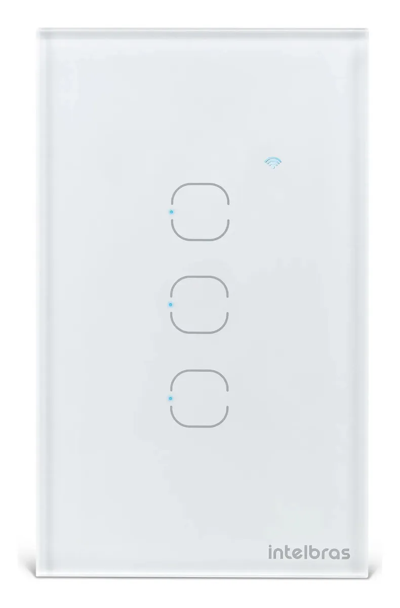 Interruptor Inteligente Touch WI-FI 3 Teclas EIW 1003 Branco Intelbras