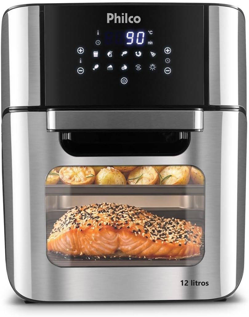 Philco Fritadeira Air Fryer 12L Pt PFR2200P 220V